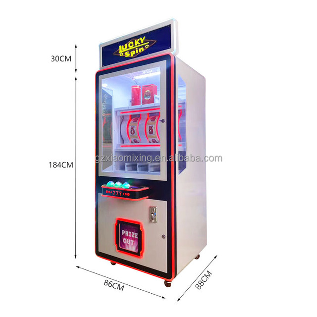 English Language Coin-Operated for Prize Vending Machine with 110/220V Power Customizable for Metal Acrylic Plastic