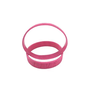 Custom Logo Silicone Wristband Debossed Silicone Wrist Band Bracelets