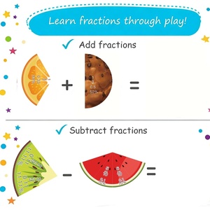 Rompecabezas Magnético Educativo <span class=keywords><strong>de</strong></span> Fracciones <span class=keywords><strong>de</strong></span> Pizza Personalizado, Tarjetas <span class=keywords><strong>de</strong></span> Matemáticas <span class=keywords><strong>de</strong></span> Doble Cara, Juego <span class=keywords><strong>de</strong></span> Manipulativos <span class=keywords><strong>de</strong></span> Fracciones para <span class=keywords><strong>el</strong></span> Aprendizaje <span class=keywords><strong>de</strong></span> Matemáticas - Product Image 4