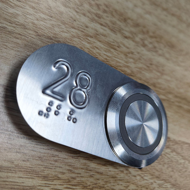 Hotel Villa Apartment Handicap Elevator Push Button Switch Stainless Steel Elevator Button Lift Parts Led Touch Elevator Buttons