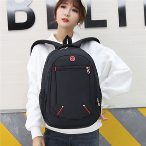 Laptop <b>Backpack</b> Black 15 Inches <b>Nylon</b> School Education Travel <b>Backpack</b> For Students - Product Image 1