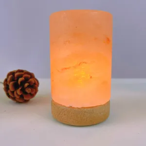 USB Salt Lamp Portable Design Natural Ionizer Wellness Benefits Decorative Soft Glow Bedside Lamp Soft Glow Bedside Lamp