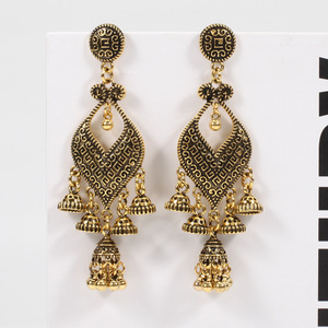 Bohemian Turquoise Drop <b>Earrings</b> Alloy <b>Tassel</b> Women's Party Jewelry Fashion Statement <b>Earrings</b> - Product Image 3