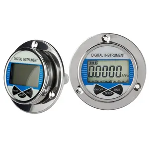 best price medical compound Cmh2o hydraulic manometer axial 4 digits LCD display digital engine fuel oil pressure gauge
