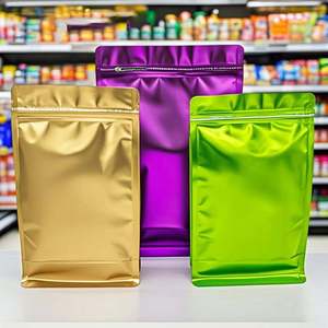 Factory Custom Matte <b>Zip</b> Bag Stand up <b>Pouch</b> Nut Bottom <b>Pouch</b> With Window 1kg 2.5kg 3kg 5kg Food Packaging Bag - Product Image 3