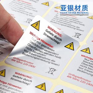 Etiquetas de Vinilo Transparentes de PVC de una Cara, Resistentes al Agua y al Calor, para Decoración en Exteriores - Product Image 1