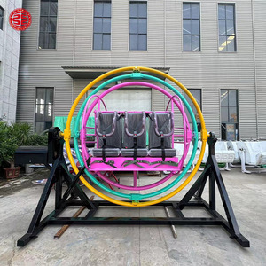Colorful 2 Seats <strong>Electric</strong> <strong>Human</strong> <strong>Gyroscope</strong> Rides Indoor Game for Market - Product Image 1