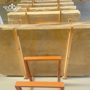 Goldtop Stone Modern Style Polished Finish Surface Burley Yellow Marble Big Slabs for Commercial Building Interior Decoration - Product Image 2