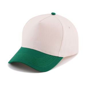 Casquette de baseball personnalisée en gros, style 5 panneaux, bicolore, 100 % coton, avec logo brodé sur mesure - Product Image 4