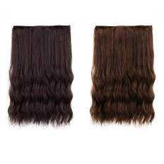 Pezzi di capelli lunghi ondulati Premium extension di capelli umani che indossano articoli - Product Image 1