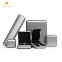 Boîtes d'emballage de luxe en velours Zebo pour bagues de mariage, bracelets, colliers - Rangement portable sur mesure