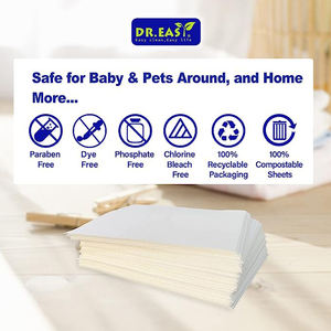 120 hojas 240 hojas de detergente para ropa de carga Fórmula a base de plantas biodegradable ligera sin plástico para pieles sensibles - Product Image 4