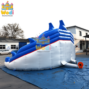 Tobogán Inflable Flotante con Diseño <span class=keywords><strong>de</strong></span> Tiburón Wodi, PVC <span class=keywords><strong>de</strong></span> 0.55mm Resistente a los Arañazos, Diseño Emocionante para Uso Comercial, Piscinas Comunitarias y Playa - Product Image 3