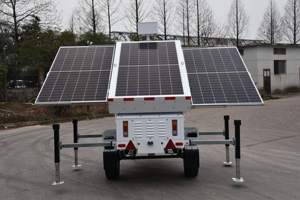 Kapalı devre kameralar ile yüksek kalite iyi fiyat özelleştirilmiş güneş gözetim römork - Product Image 2