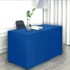 Großhandel individuelles Logo waschbares rechteckiges gewebtes Tischtuch für 4/6/8 Fußtische - Product Image 4