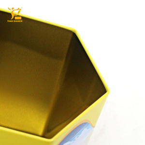Wide Deep Hexagon Cream <strong>Cracker</strong> <strong>Tin</strong> <strong>for</strong> Storing Cookies Biscuits Chocolates Cakes in Kitchen Round Metal <strong>Tin</strong> <strong>for</strong> Food Storage - Product Image 6