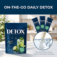 Vitahall Détox Nettoyant Intestinal en Poudre Saveur Mojito 0 Sucre 0 Glucides, Bien-être Intestinal Keto-Friendly, 30 Sachets Pratiques 150g