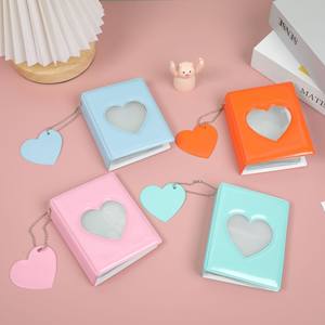 Vente en gros d'album <span class=keywords><strong>photo</strong></span> <span class=keywords><strong>Polaroid</strong></span> Idol à grille unique de 3 pouces avec miroir creux en forme de <span class=keywords><strong>coeur</strong></span> couvercle en PVC de stockage en plastique - Product Image 6