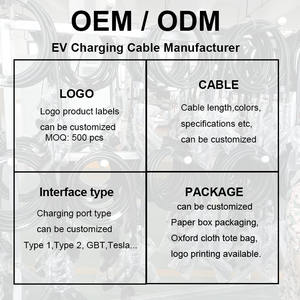 Cavo di ricarica per auto elettriche OEM 32A 22kW trifase da Tipo 2 a GBT, alta compatibilità, TPU, lunghezza 5m, cavo caricabatterie EV - Product Image 6