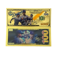 Uang Kertas Mookie Betts Model Baru Amerika 2026 Berlapis Emas 24K untuk Hadiah