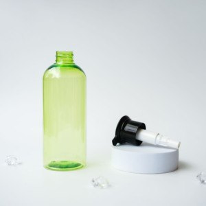 Bouteille PET 300ml pompe sans air cosmétique couleur personnalisée forme ronde bouteille vide pompe lotion shampooing - Product Image 5