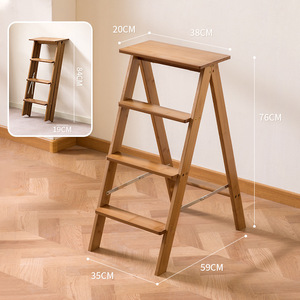 Tabouret d'apprentissage de la propreté en bois au design moderne pour enfants, avec patins antidérapants, et marchepieds de sécurité supplémentaires pour la sécurité des enfants - Product Image 4