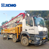 XCMG oficial HB58V bomba de hormigón montada en camión 58m camión de segunda mano bomba de hormigón precio para la venta