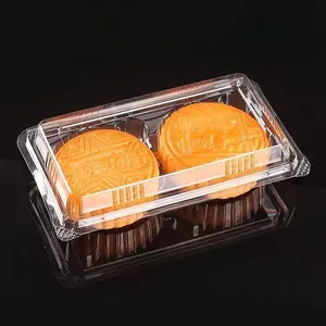 Nhà Máy Trực Tiếp Tùy Chỉnh Pet 2/4/6/8/10 /12 Khoang Món Tráng Miệng Bao Bì Hộp Pastry Container Hộp Nhựa