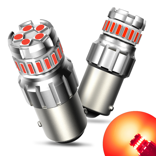 Bright Red 1156 LED Brake Light Bulbs BA15S 7506 1003 1141 P21W LED Replacement Bulb for Tail Light