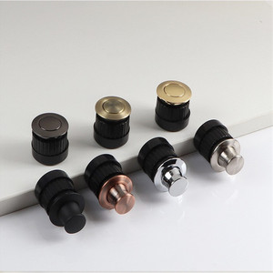 Poignée et bouton de meuble cylindriques en alliage de zinc, design minimaliste, installation facile, utilisation pour tiroirs, surface brillante - Product Image 2