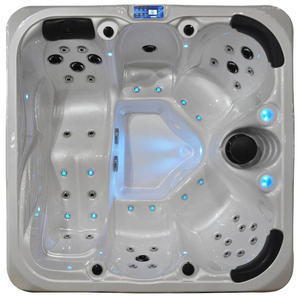 Baignoire de massage tourbillon moderne au design moderne avec lumière LED <span class=keywords><strong>Prix</strong></span> d'usine pour spa à domicile ou bain chaud <span class=keywords><strong>extérieur</strong></span> pour villas - Product Image 5