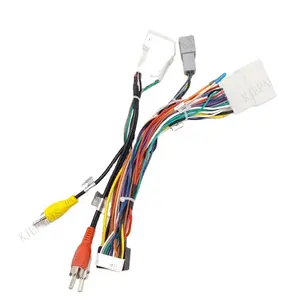 Voiture Android 20 broches 18 broches connecteur radio câble adaptateur lecteur dvd faisceau de câbles pour Mitsubishi pajeros fil complet