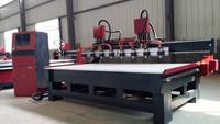 Nouvelle machine de gravure CNC à double portique 8 broches pour le bois, haute précision, gravure en relief 3D