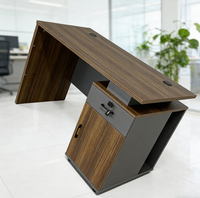 Nouveau bureau de travail - Bureau en bois mélaminé - Poste de travail pour manager et employé