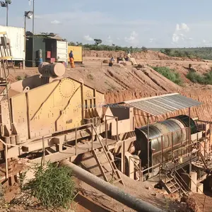 Alluvial tanaman cuci emas dan berlian ponsel portabel mesin cuci pasir emas trommel