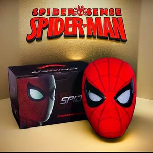Masque Spider-Man transfrontalier avec yeux clignotants, masque lumineux électrique sensible au toucher pour Halloween, casque de cosplay, <span class=keywords><strong>jouet</strong></span> pour enfants - Product Image 1
