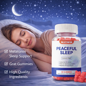 Gomitas Veganas con Extracto de Ashwagandha <span class=keywords><strong>para</strong></span> el Alivio del Estrés y Mejora del Sueño, Remedios Naturales <span class=keywords><strong>para</strong></span> Dormir, Suplemento Personalizado al por Mayor - Product Image 1