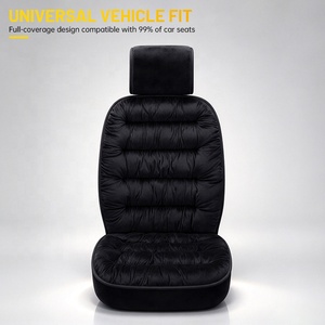 Cojín Universal para Asiento de Coche de 5 Plazas, de Felpa Cálida para Invierno, Grueso y Suave, Juego Completo para Sedán y SUV - Product Image 5