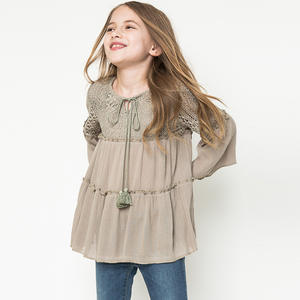 Camisas de Nuevo Modelo Hechas a Medida con Nombre de Empresa, Camisas de Encaje con Cuello en V para Chicas, Lote en Stock - Product Image 1