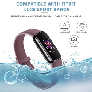 Bracelets pour <span class=keywords><strong>Fitbit</strong></span> <span class=keywords><strong>Luxe</strong></span>, bracelet de remplacement en silicone pour montre connectée <span class=keywords><strong>Fitbit</strong></span> <span class=keywords><strong>Luxe</strong></span>, tracker d'activité - Product Image 4