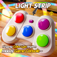 Máquina de Juego 2 en 1 MILI Melody Rush Beat Photon con Tira de Luces LED para Niños, Juguete Educativo Interactivo para Aliviar el Estrés y el Ritmo