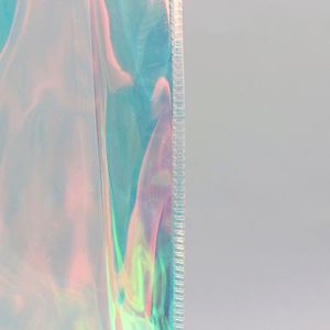 Tote Shopping Bags Transparent Custom Logo Wholesale Fashion Waterproof Holographic Laser PVC Clothing Packaging Screen <b>Printing</b> - Product Image 4