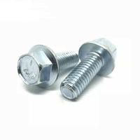 Vis à bride hexagonale en acier inoxydable Inox SS304 SS316 A2-70 A4-80 DIN6921 à denture moletée M5 M6 M8 M10 M12 M16 M18