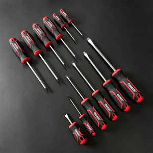 OEM ODM 12 Piece <b>Screwdriver</b> Set Chrome Vanadium Steel Flat Cross Head Industrial Grade Anti-Slip Handle - Product Image 3