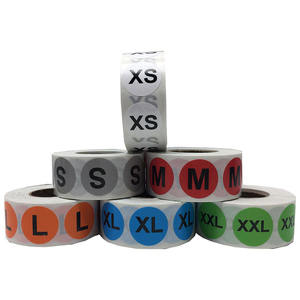 Etiquetas de Talla para <span class=keywords><strong>Ropa</strong></span> - 1.25\" X 5\" - 200 Etiquetas por Rollo - ¡1200 Etiquetas en Total! Tinta Transparente con Blanco y Negro de Kenco - Product Image 4