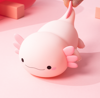 Veilleuse en silicone salamandre pour bébé avec contrôle tactile Veilleuse Axolotl pour enfants Veilleuse pour chambre d'enfant
