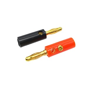 Conector tipo banana de 4 mm con cabeza de linterna, enchufe de audio en forma de banana, chapado en oro, salida de fábrica - Product Image 2