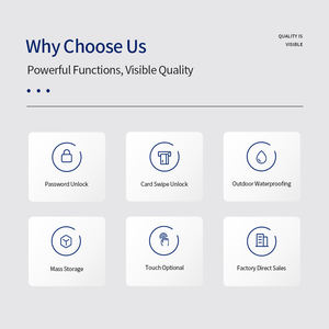قارئ بطاقات RFID خارجي مقاوم للماء من مادة ABS مع نظام التحكم في الوصول بالرمز السري وإدارة الحضور الذكي - Product Image 2