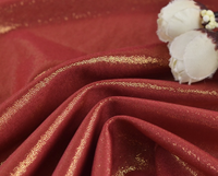 Tissu décoratif de scène imperméable à double face à pois en Spandex/Polyester avec effet métallisé