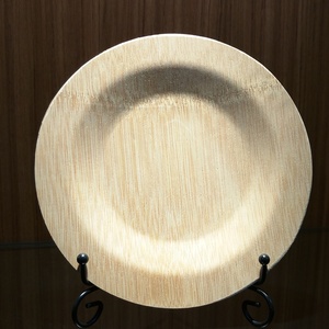 Natural de 11 pulgadas ronda <span class=keywords><strong>restaurante</strong></span> placa de bambú comedor hecho <span class=keywords><strong>en</strong></span> China - Product Image 5